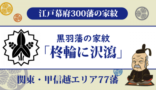 【江戸幕府300藩】黒羽藩の家紋は大関家の「大関沢瀉・柊輪に沢瀉」｜軍政改革に尽力し戊辰戦争で結果を挙げた