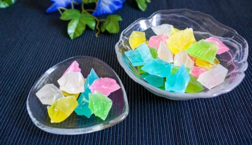 琥珀糖がベタベタになって固まらない原因は？リメイク方法も！
